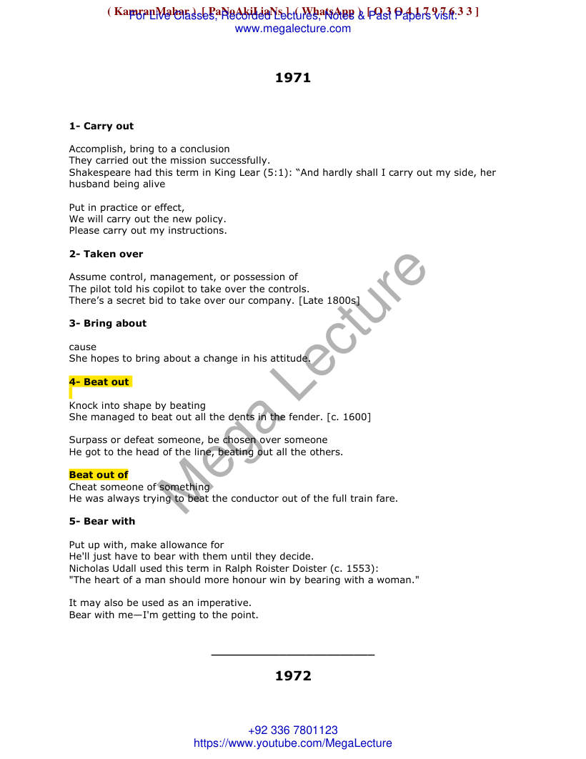 Page 1 of 40 YEARS CSS IDIOMS