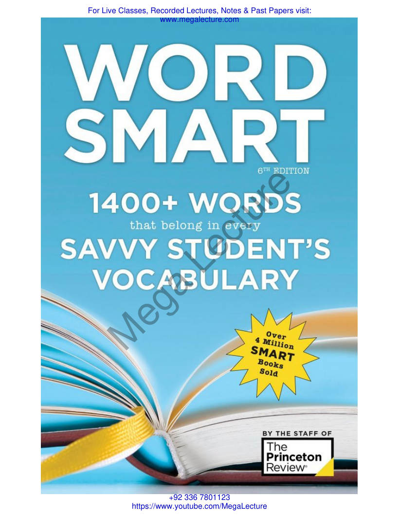 Page 1 of Smart Guides Princeton Review Word Smart 6th Edit
