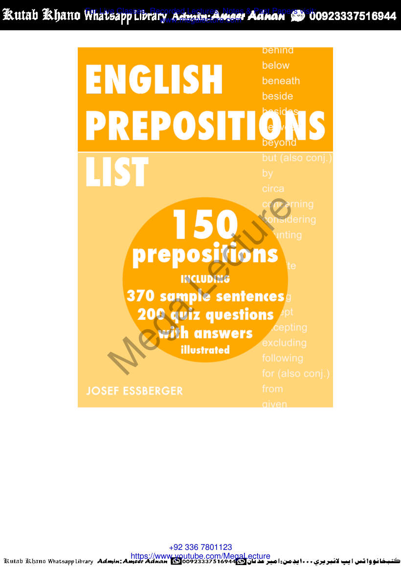 Page 1 of Preposition List