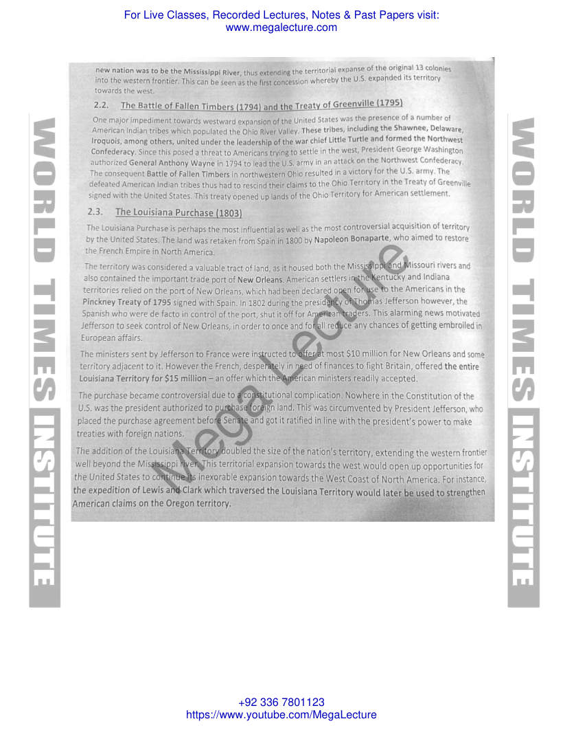 Page 2 of Westward Expansion Sir Yasir Farhad