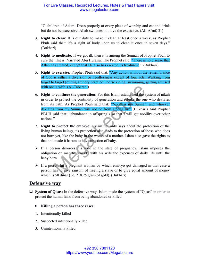 Page 2 of 7. System Of Rights In Islam