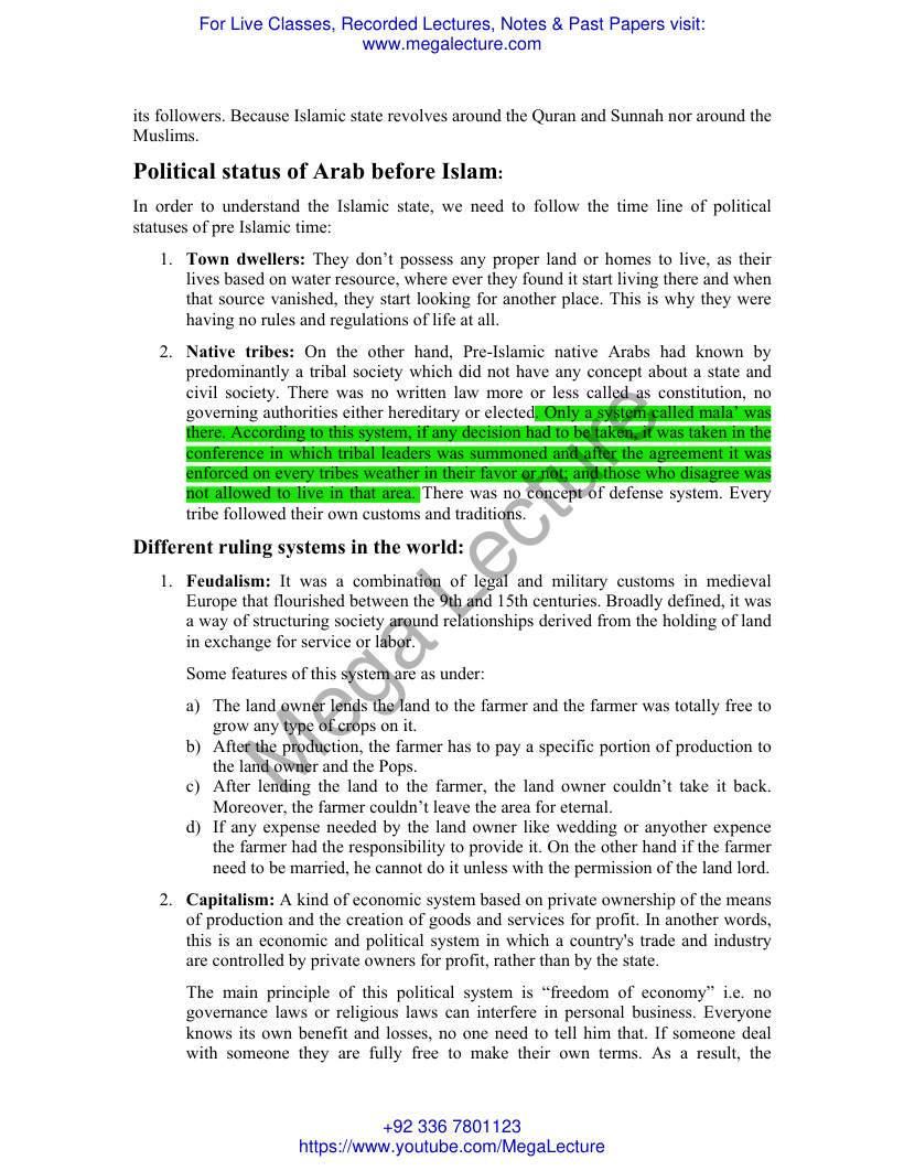 Page 2 of 12. Islam And State CHECK ITS REFERENCES