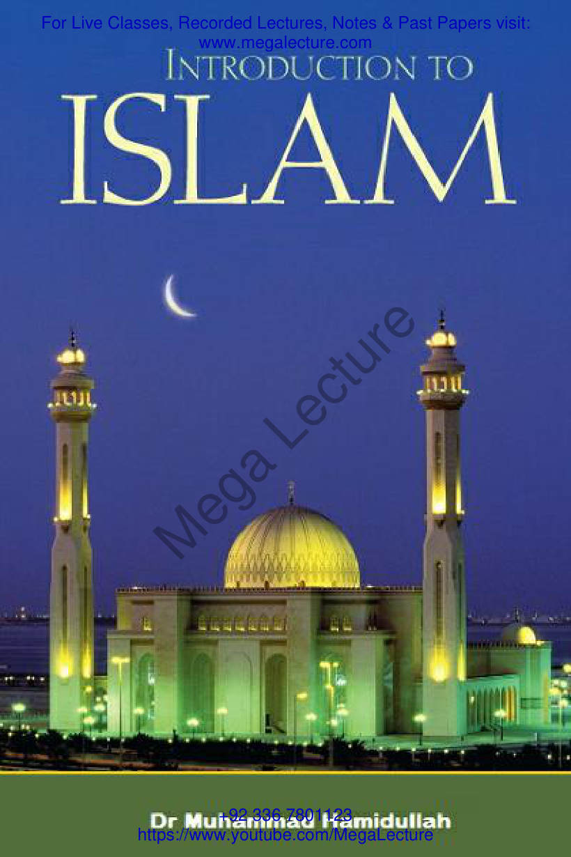 Page 1 of Introduction To Islam By Dr. Muhammad Hamidullah