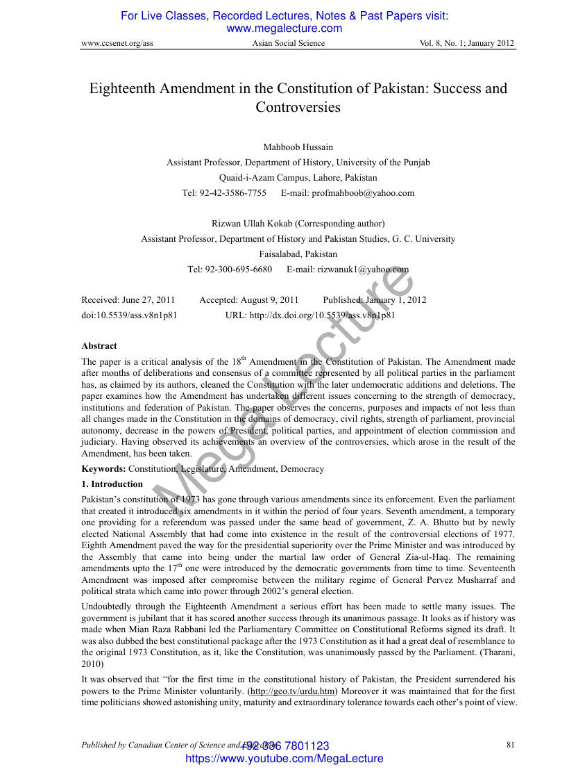 Page 2 of Eighteenth Amendment In The Constitution Of Pakist