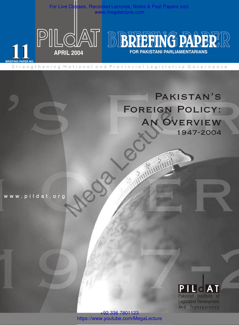 Page 2 of Foreign Policy Of Pakistan