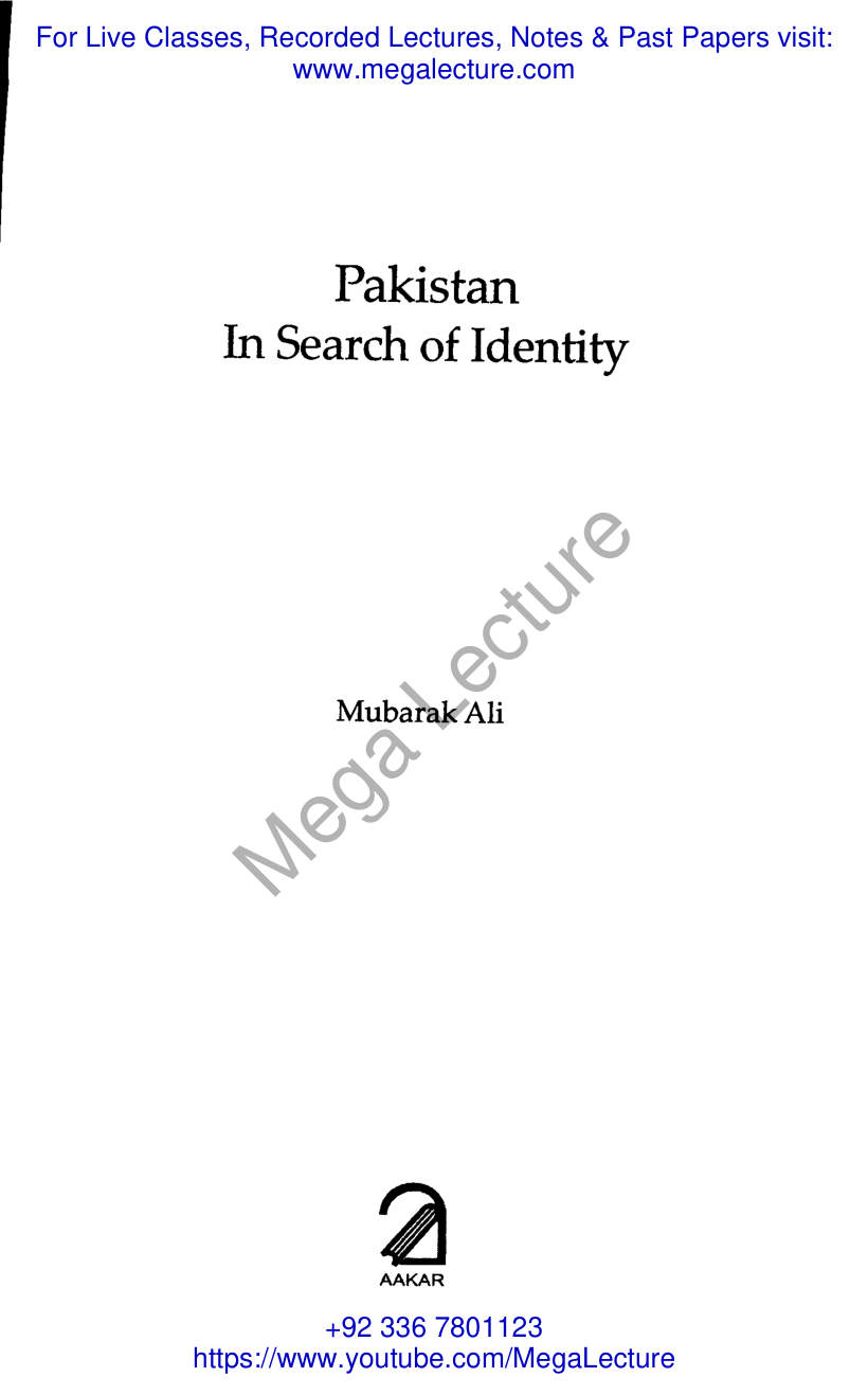 Page 2 of Pakistan In Search Of Identity