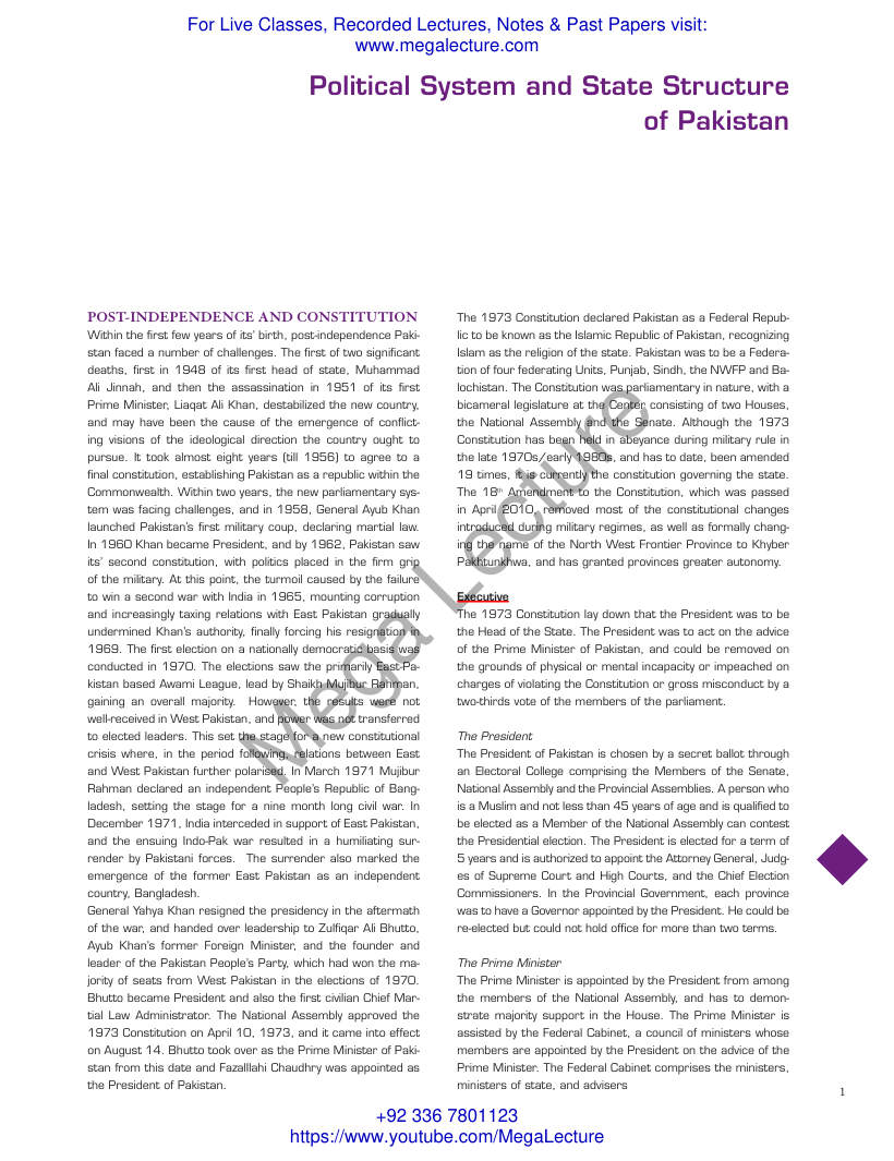 Page 1 of Political System