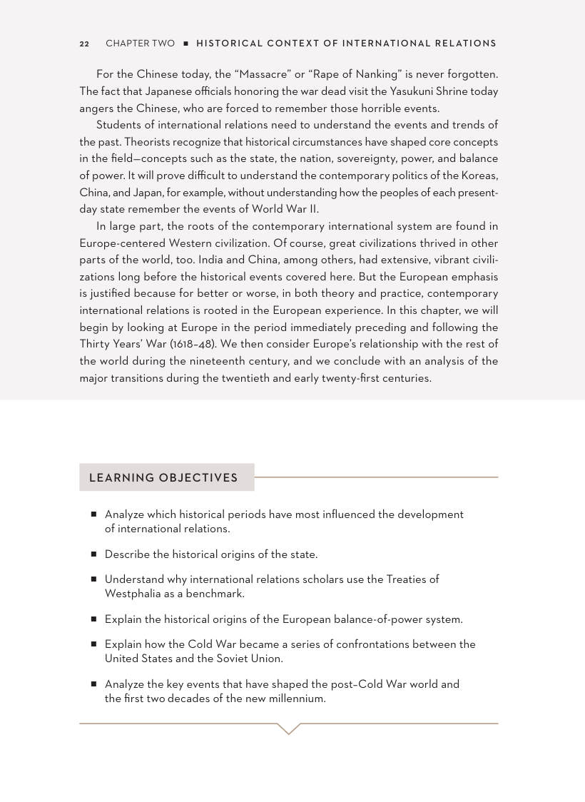 Page 2 of Historical Context Of Contemporary IR W. W. Norton Company