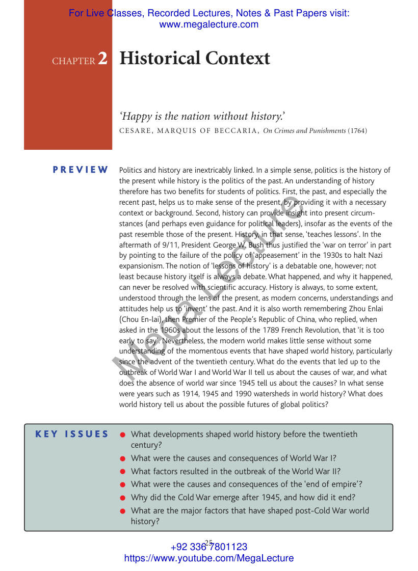 Page 1 of Historical COntext Of IR