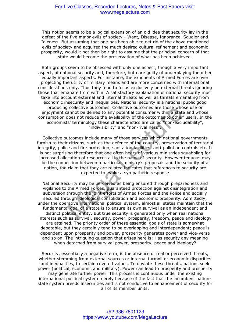Page 2 of Imperatives Of National Security Perveez Cheema