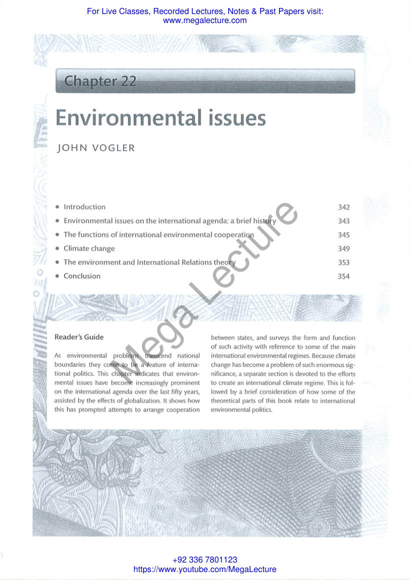 Page 1 of International Issues Environmental Issues Oxford