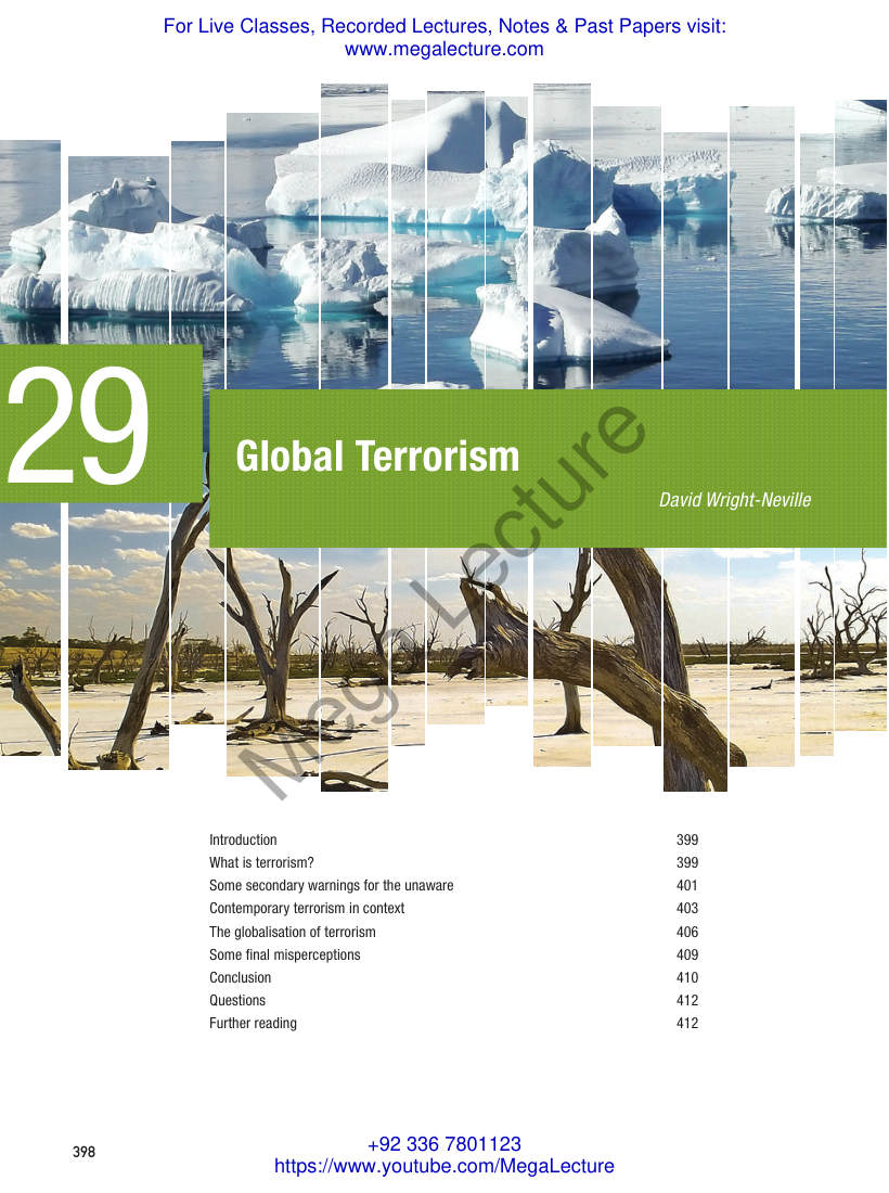 Page 1 of International Issues Global Terrorism Cambridge