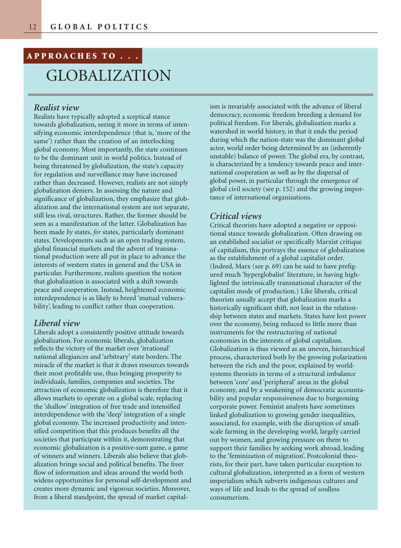 Page 1 of Applying IR Theories On Different Issues