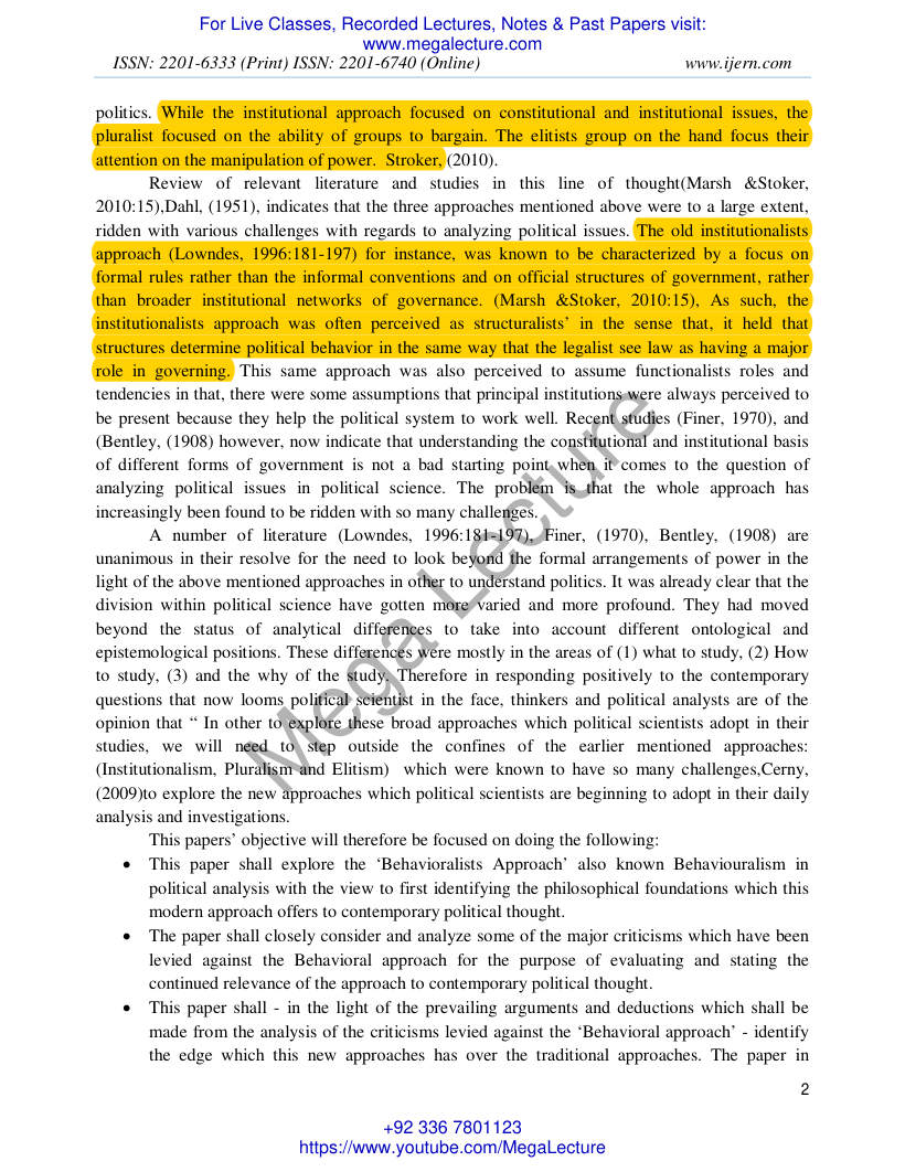 Page 2 of Behaviouralism In IR