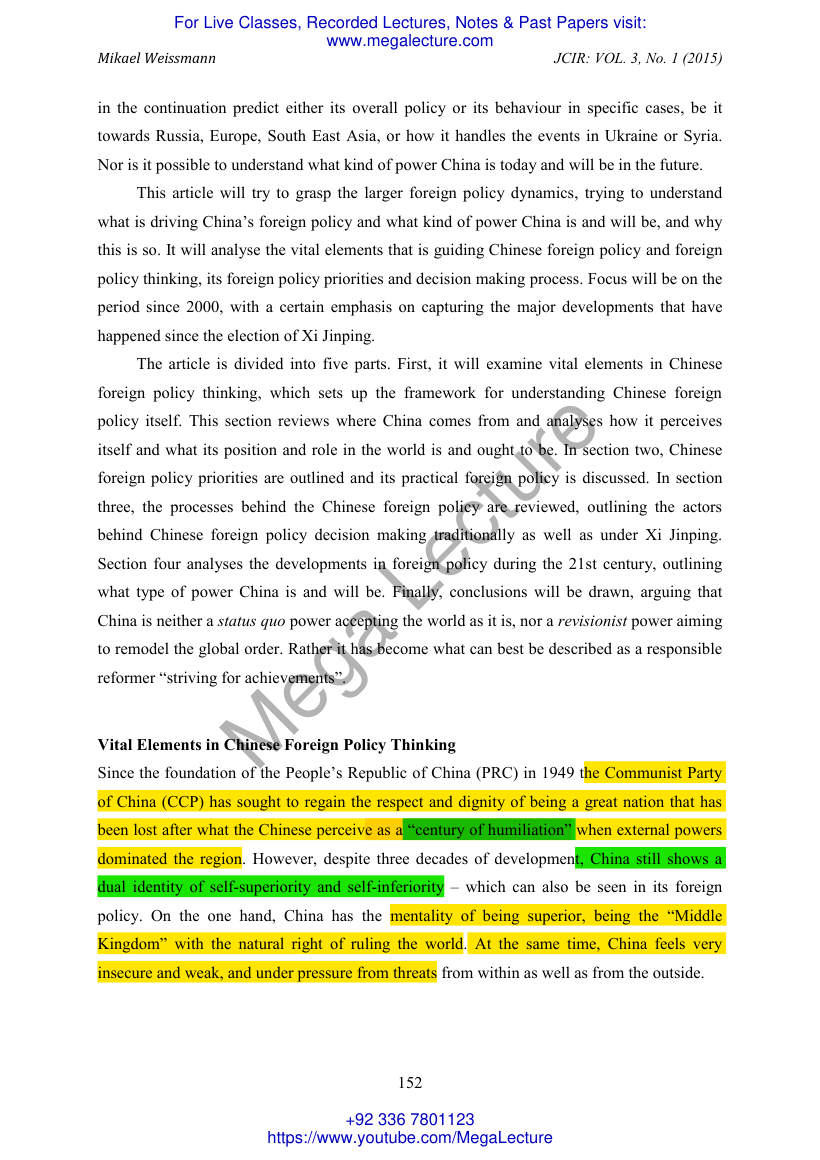 Page 2 of Chinese Foreign Policy In A Global Perspective A Responsible Reformer Striving For Achievement