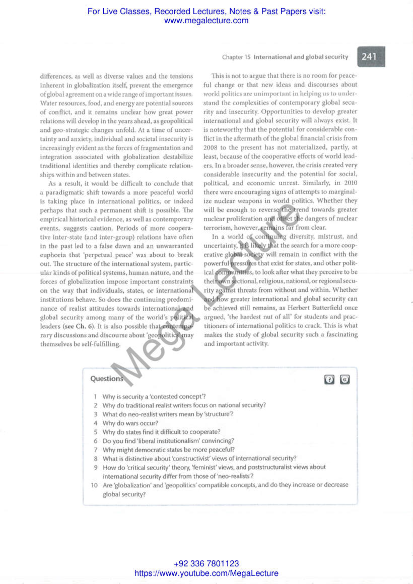 Page 1 of International Security Oxford