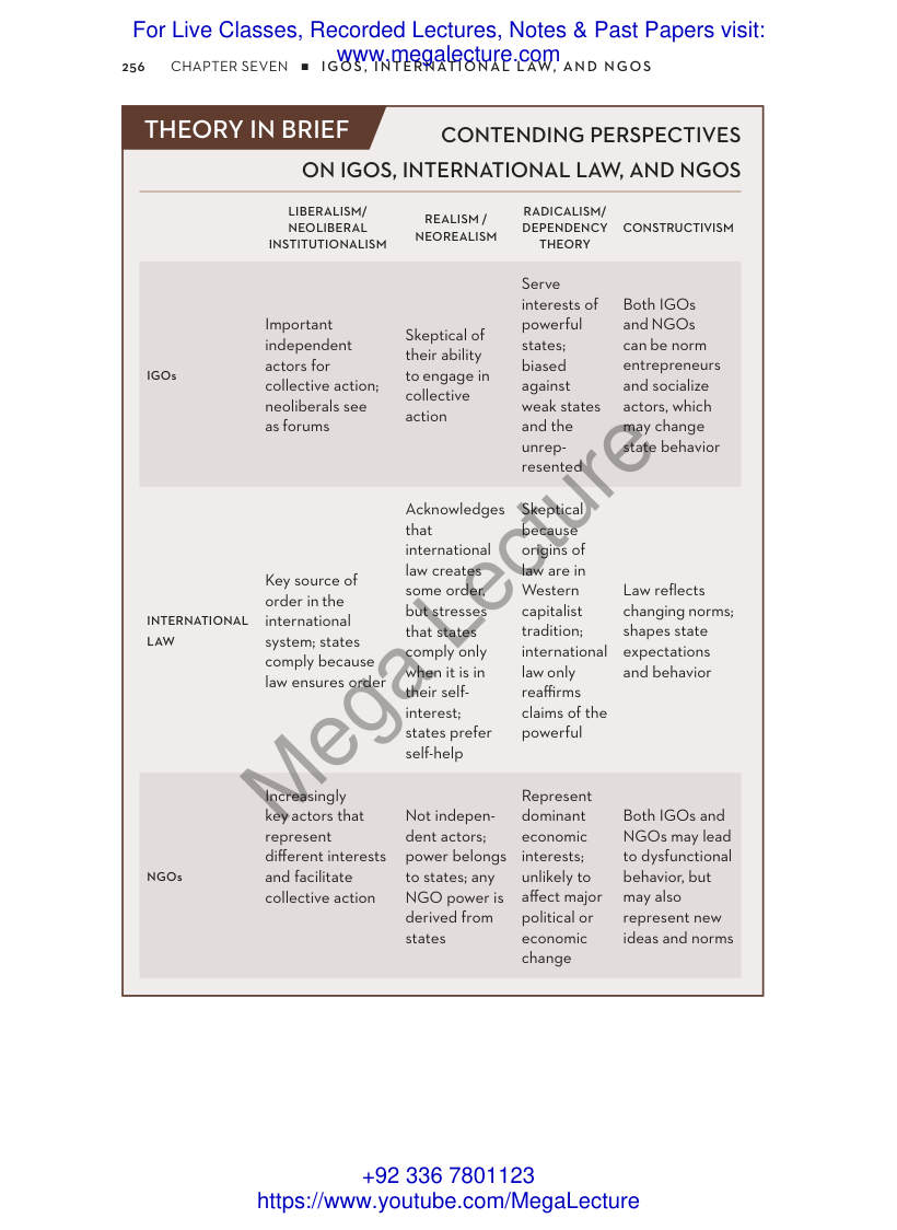 Page 1 of Contending Perspectives On IOs IGOs IL