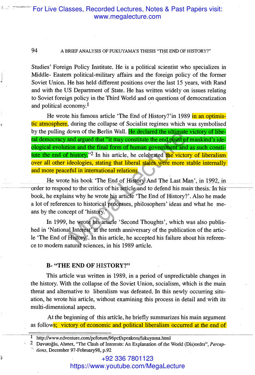Page 2 of End Of History And The Last Man Summary