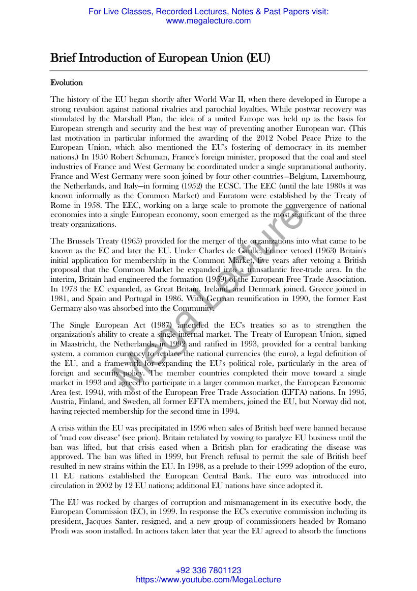 Page 1 of European Union II