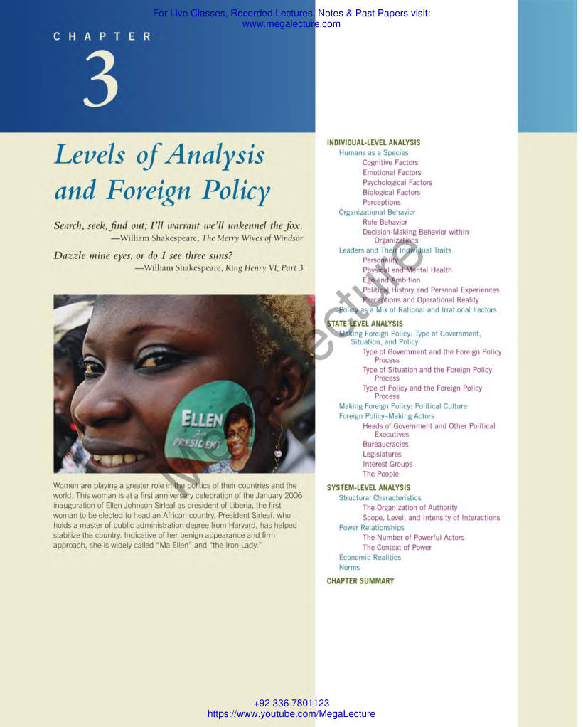 Page 1 of Foreign Policy And Levels Of Analysis McGraw Hill
