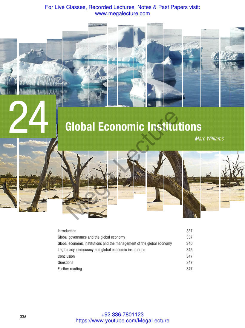 Page 1 of Global Economic Institutions Cambridge