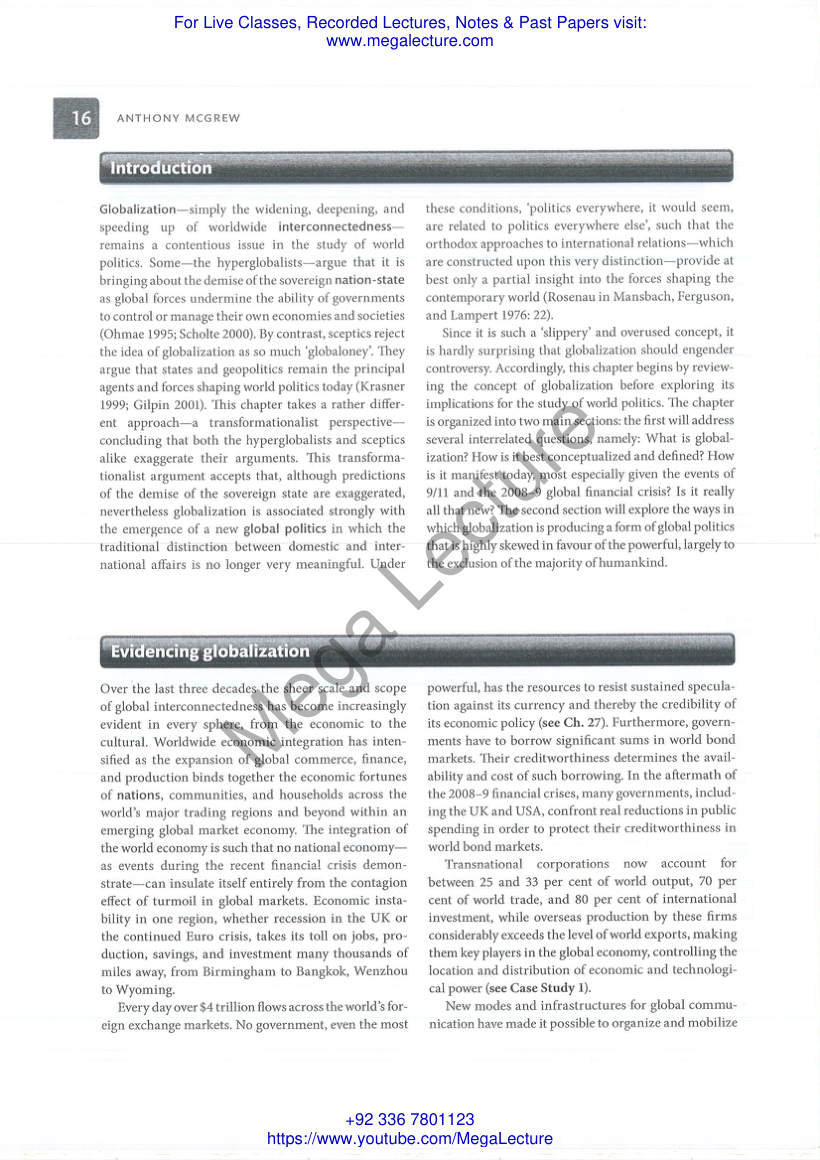 Page 2 of Globalisation Global Politics Oxford
