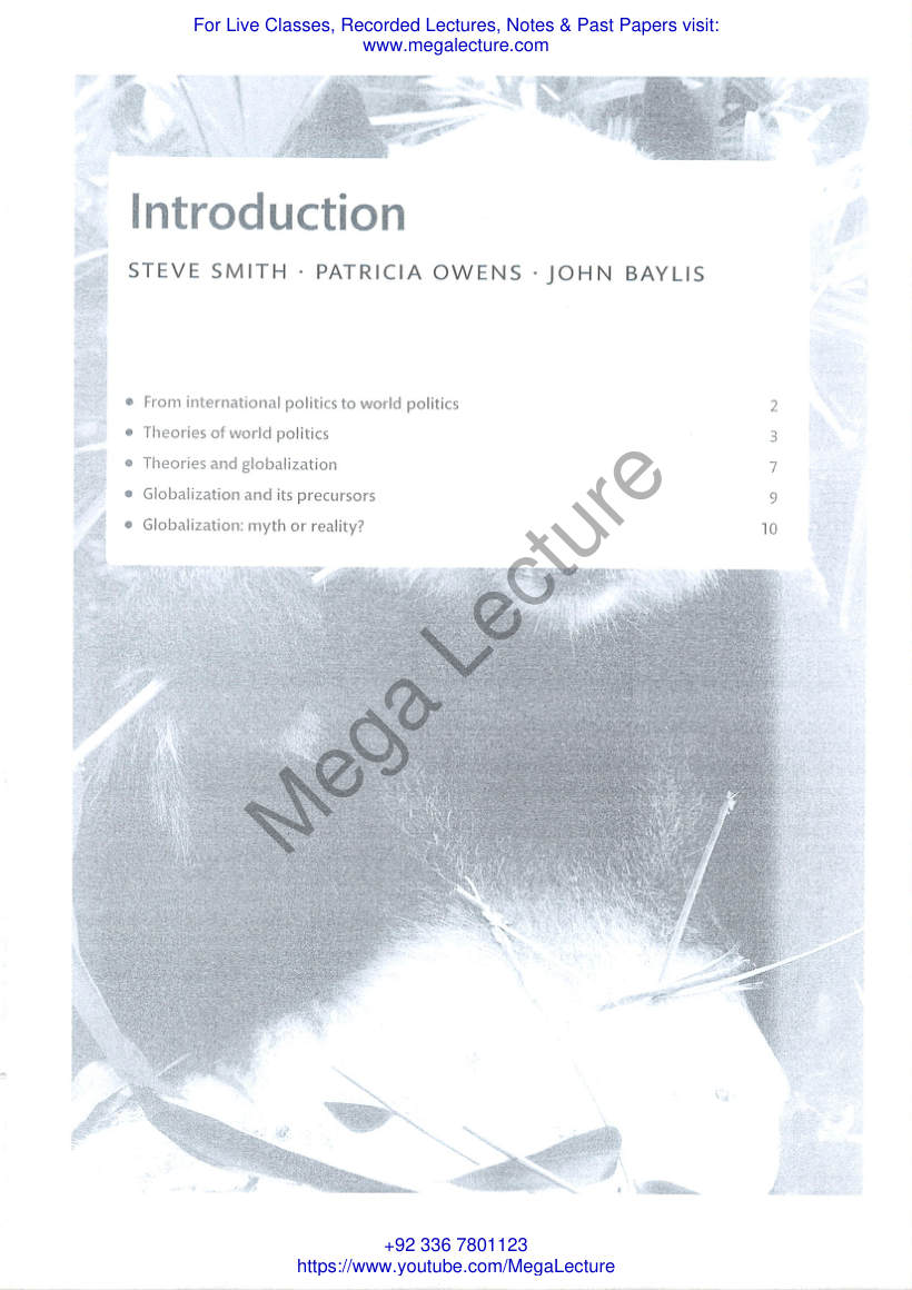 Page 1 of Globalisation IR Theories Oxford
