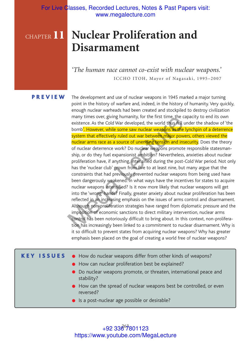 Page 1 of Nuclear Proliferation And Disarmament