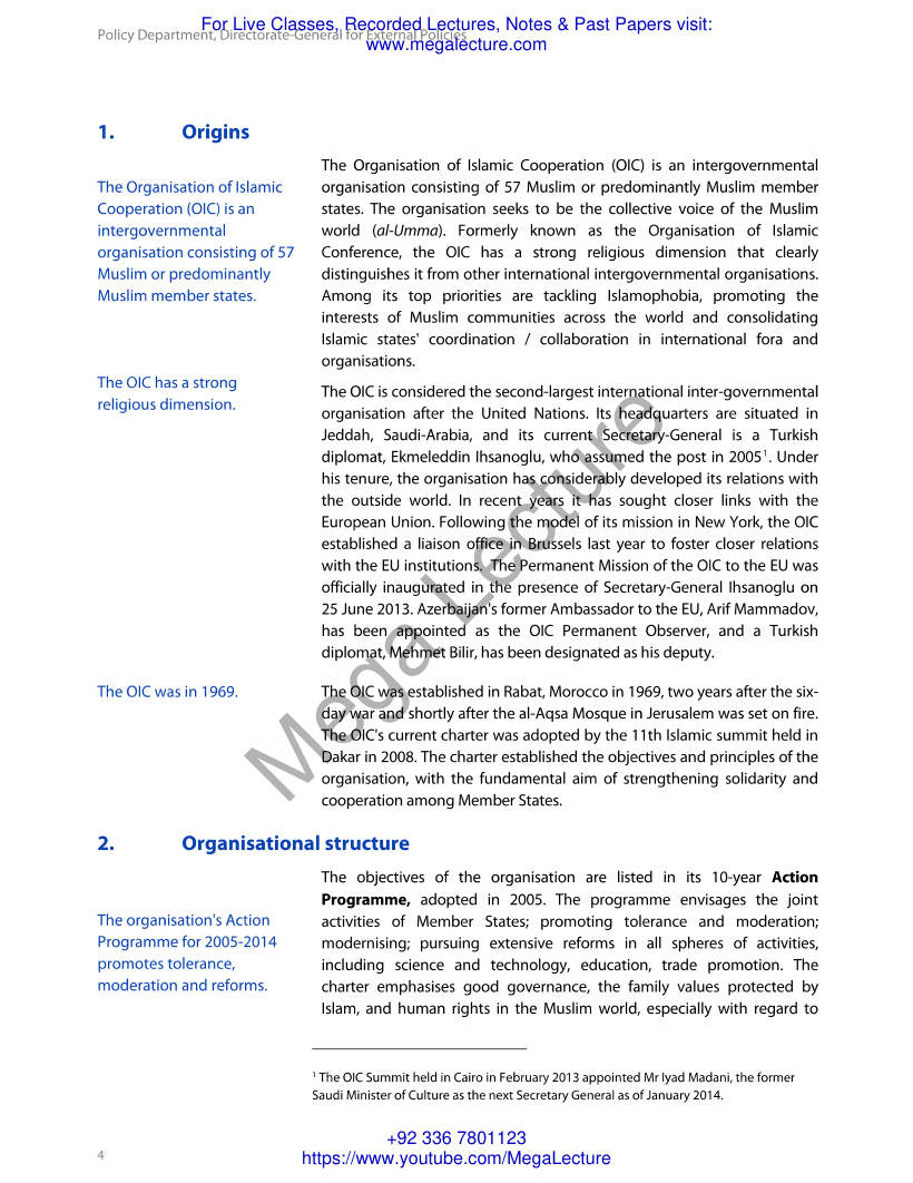 Page 1 of OIC II