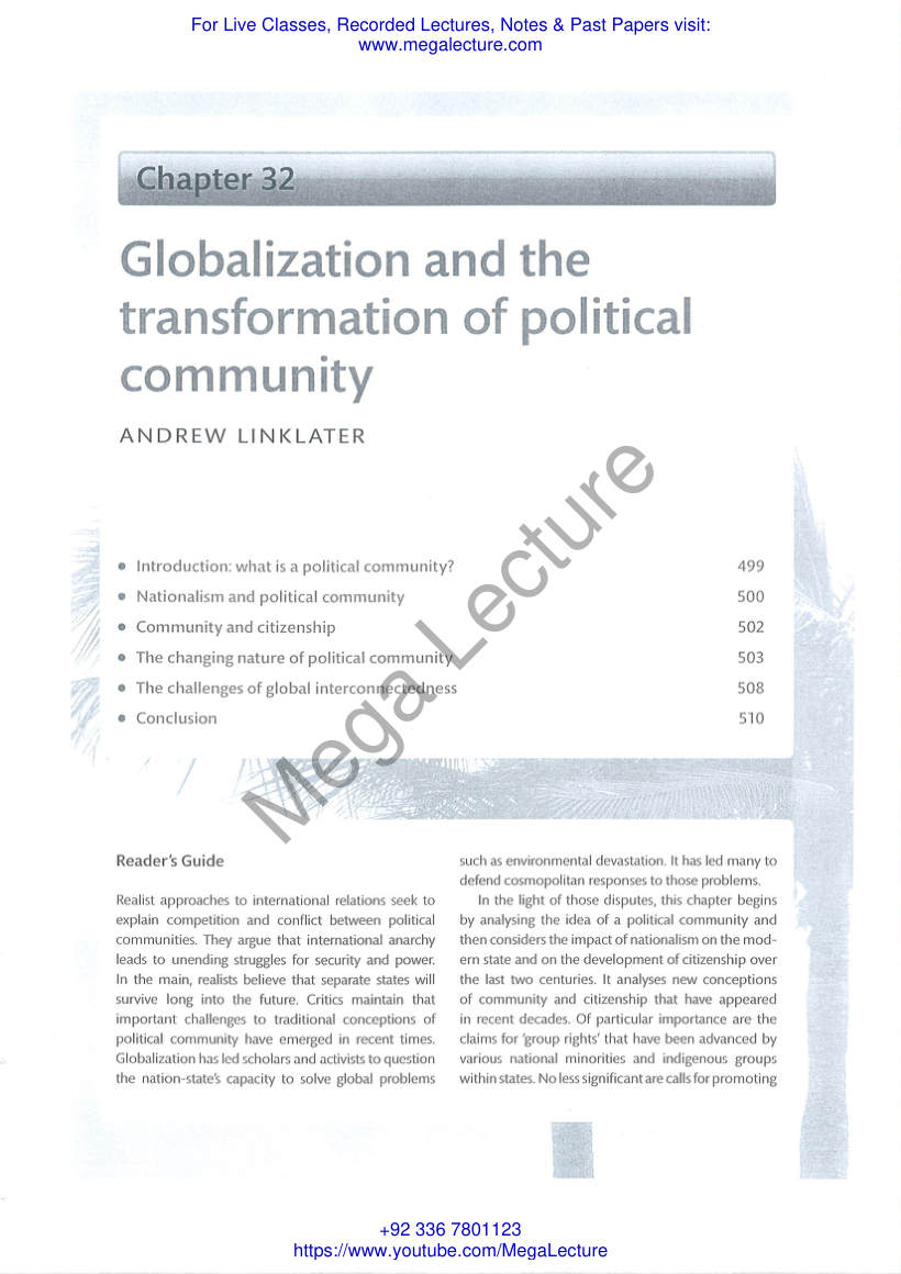 Page 1 of Globalisation Transformation Of Global Community Oxford