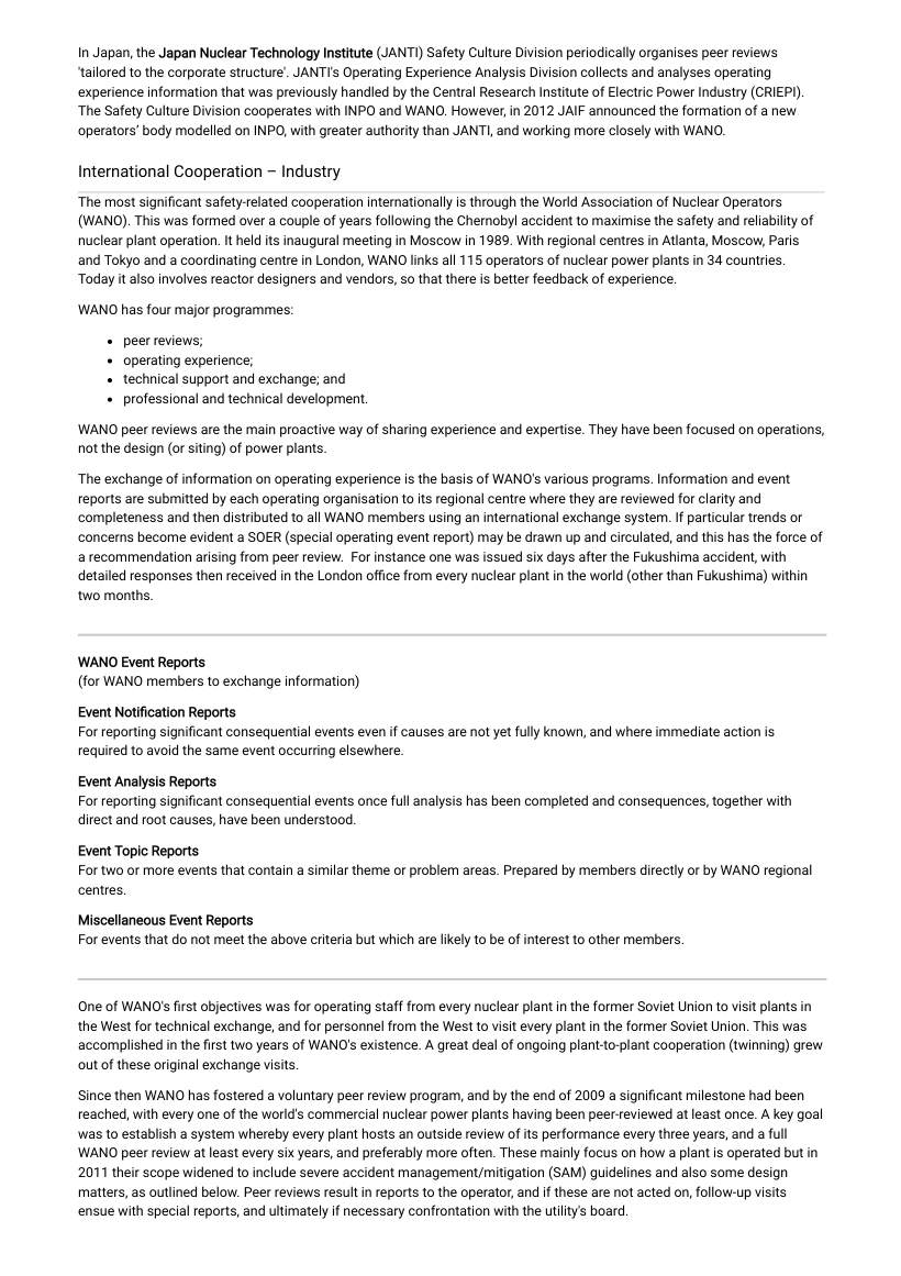 Page 2 of Cooperation In Nuclear Power World Nuclear Association
