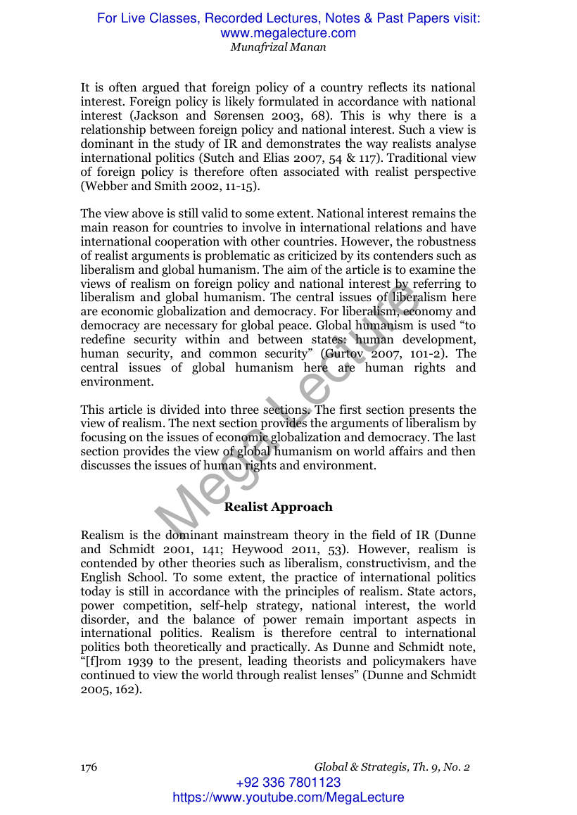 Page 2 of Foreign Policy And National Interest Realism And I