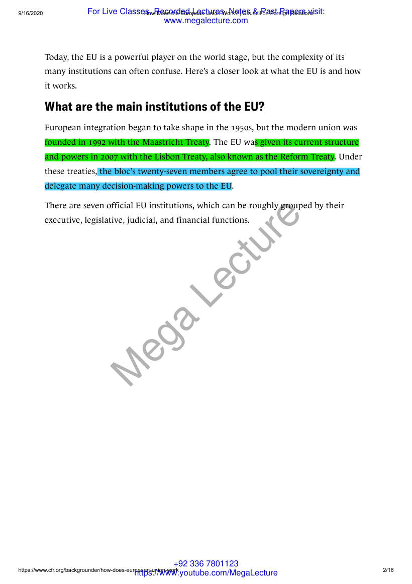 Page 2 of How Does The European Union Work Council On Foreign Relations