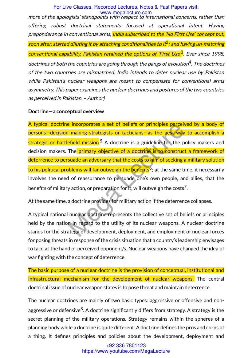 Page 2 of India And Pakistans Nuclear Doctrines And Posture A Comparative Analysis – Criterion Quarterly
