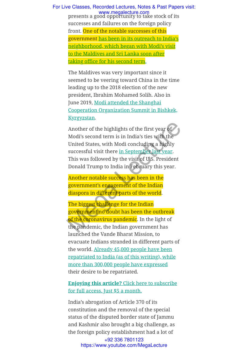 Page 2 of Indias Foreign Policy In Modi 2.0s First Year – The Diplomat