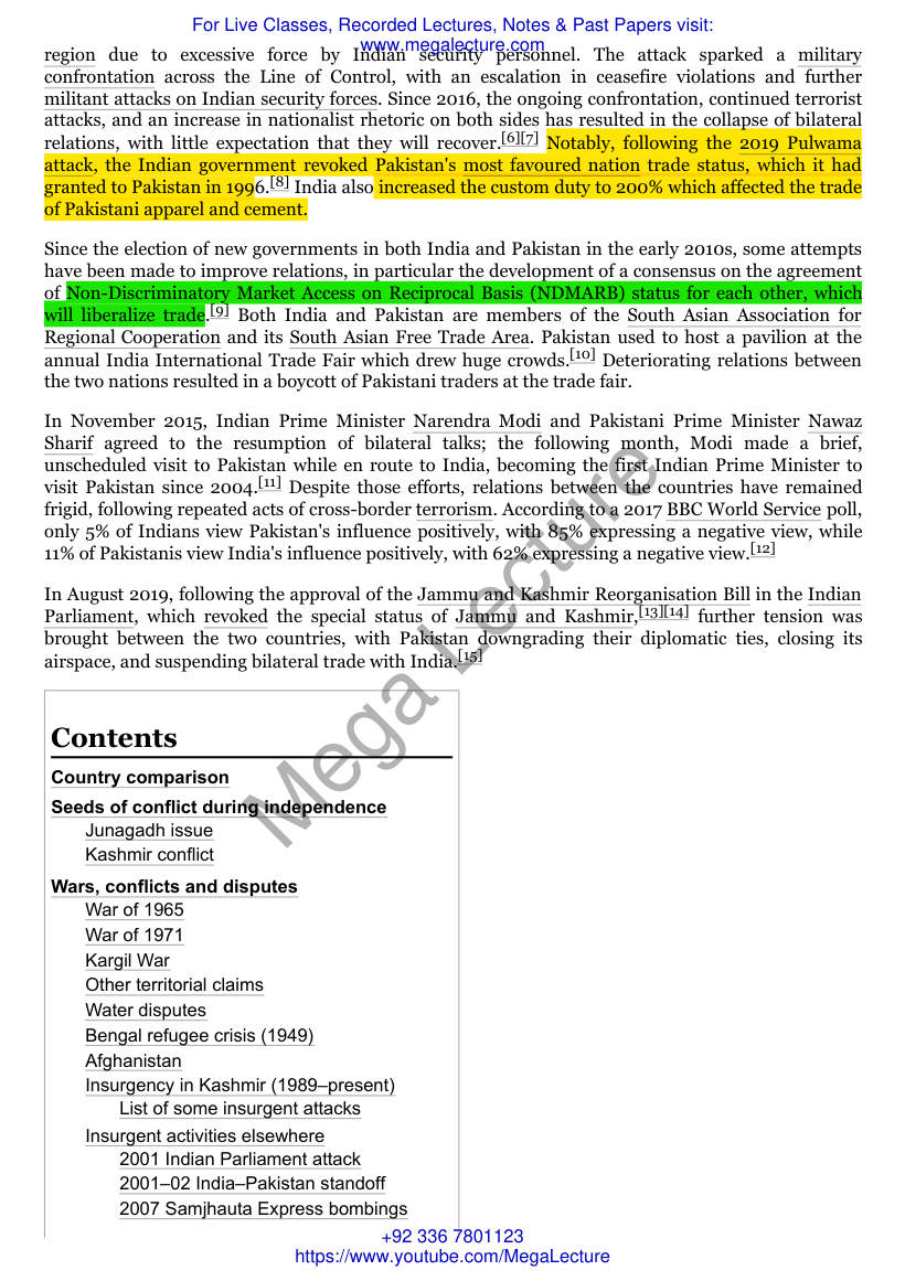 Page 2 of India–Pakistan Relations Wikipedia