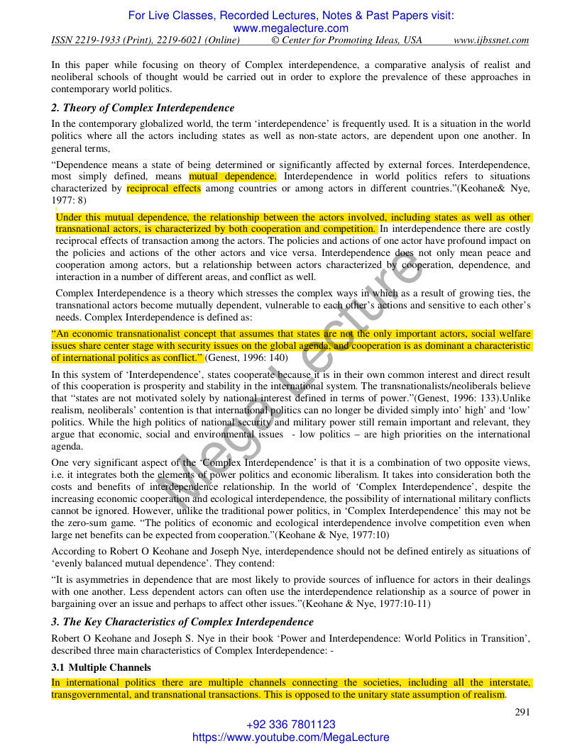 Page 2 of Interdependence Theory