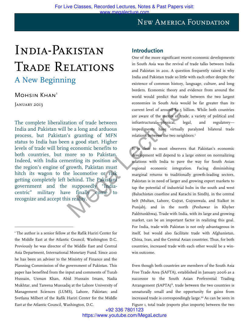 Page 1 of Khan India PakistanTrade NAF2