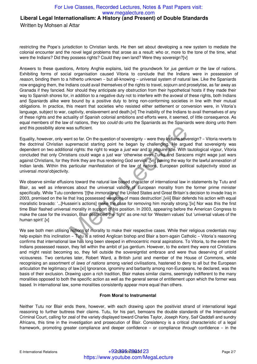 Page 2 of Liberal Legal Internationalism A History And Present Of Double Standards