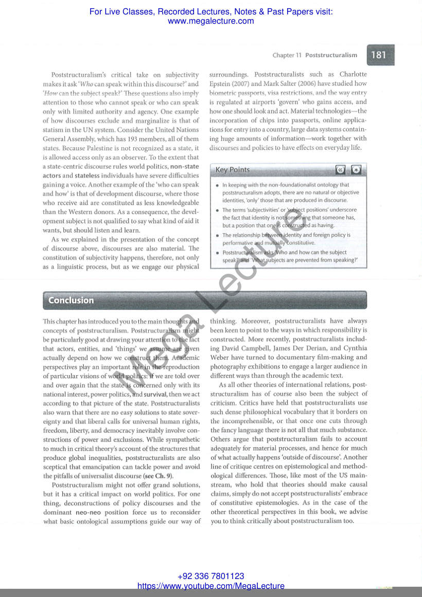 Page 1 of Post Structuralism Post Modernism Last Page