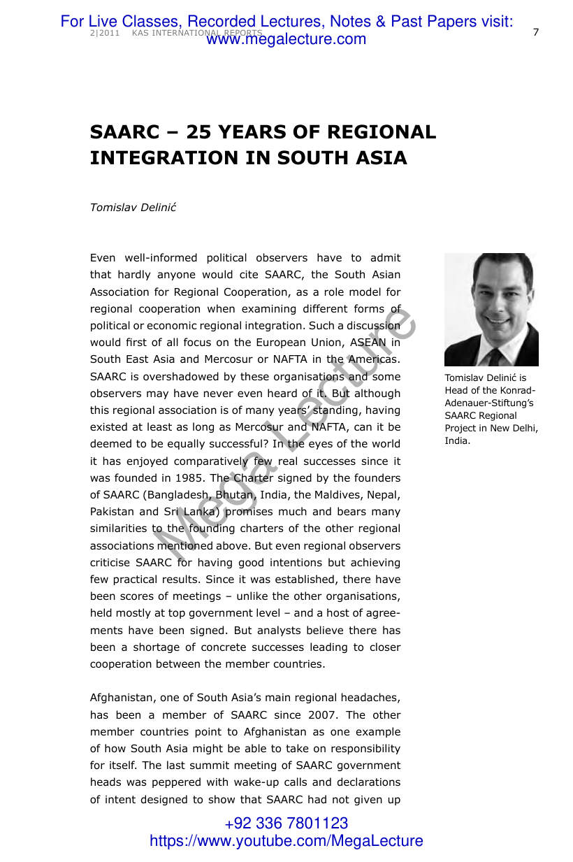 Page 1 of SAARC