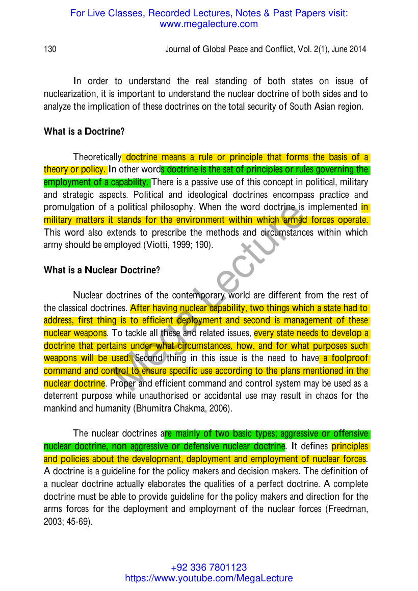 Page 2 of Nuclear Weapon States India Pakistan Doctrines