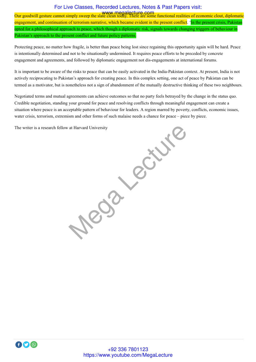 Page 2 of Peacemaking In South Asia