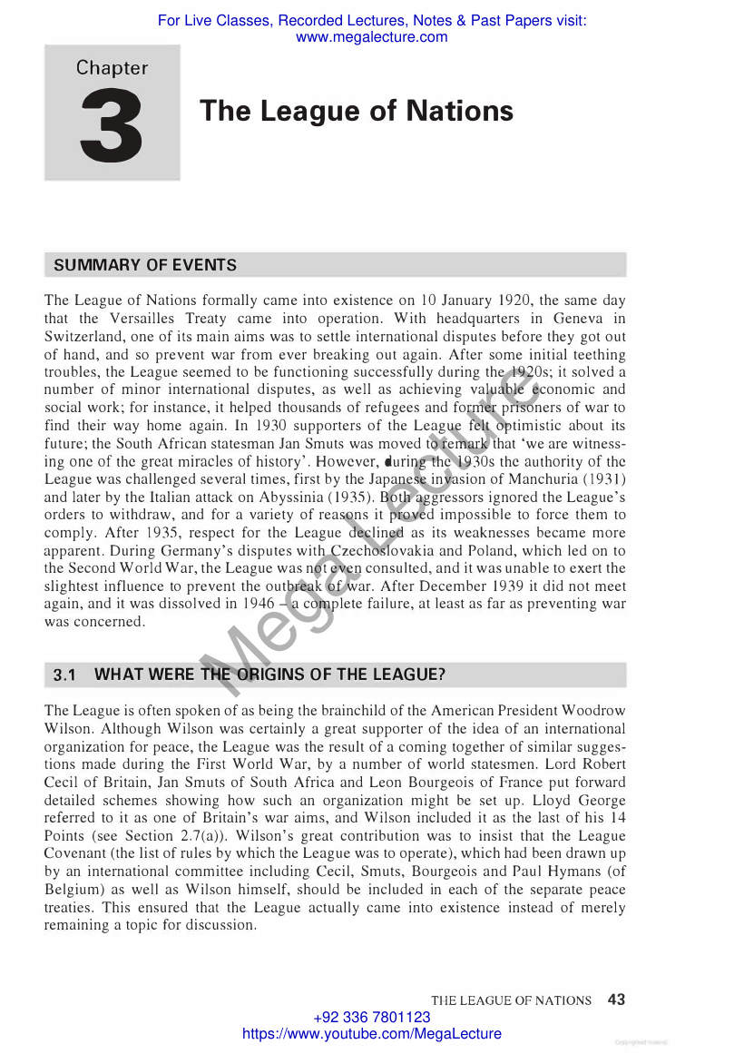 Page 1 of The League Of Nationa Palgrave McMilan