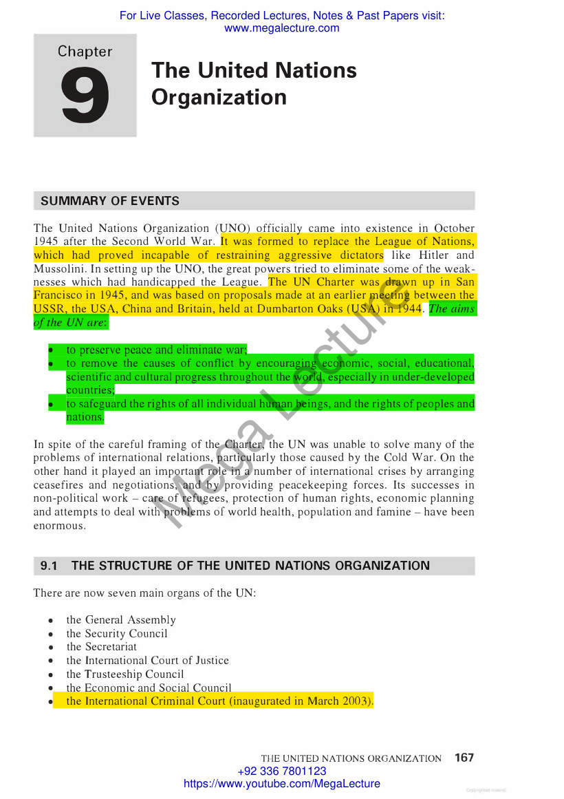 Page 1 of The United Nations Organisation Palgrave McMilan