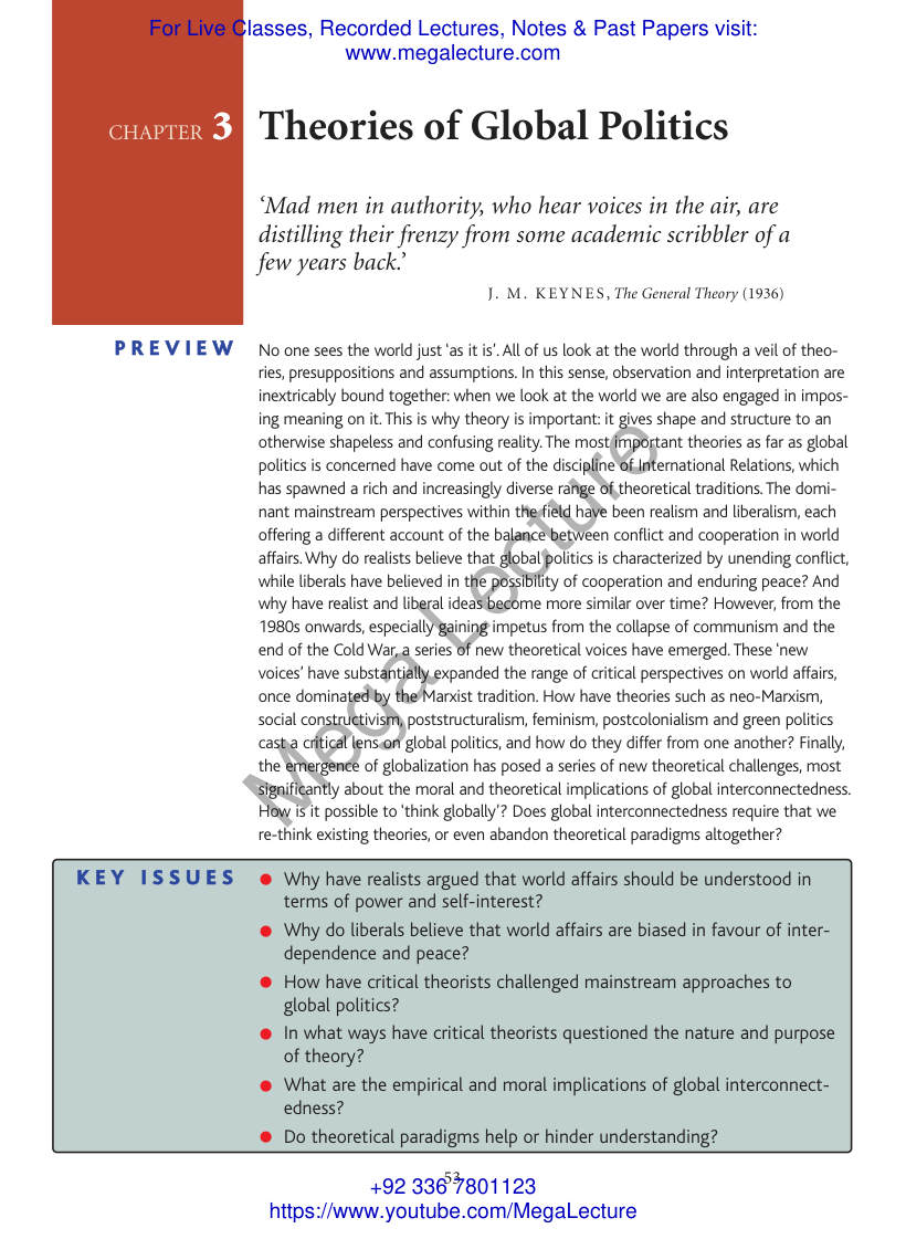 Page 1 of Theories Of IR
