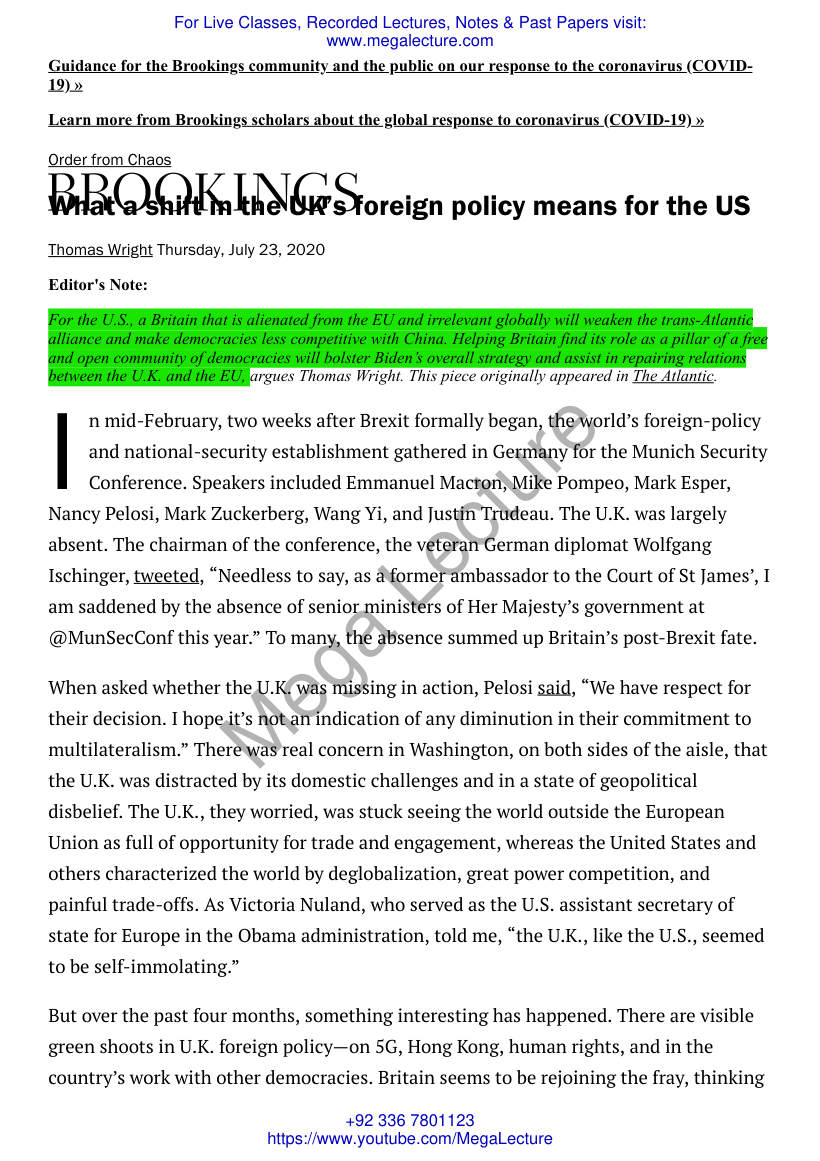 Page 1 of What A Shift In The UKs Foreign Policy Means For The US2