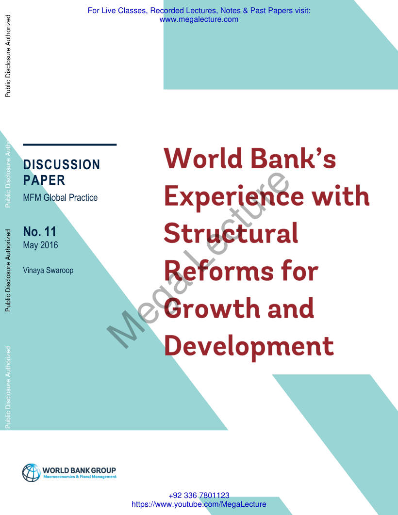 Page 1 of World Bank Reforms