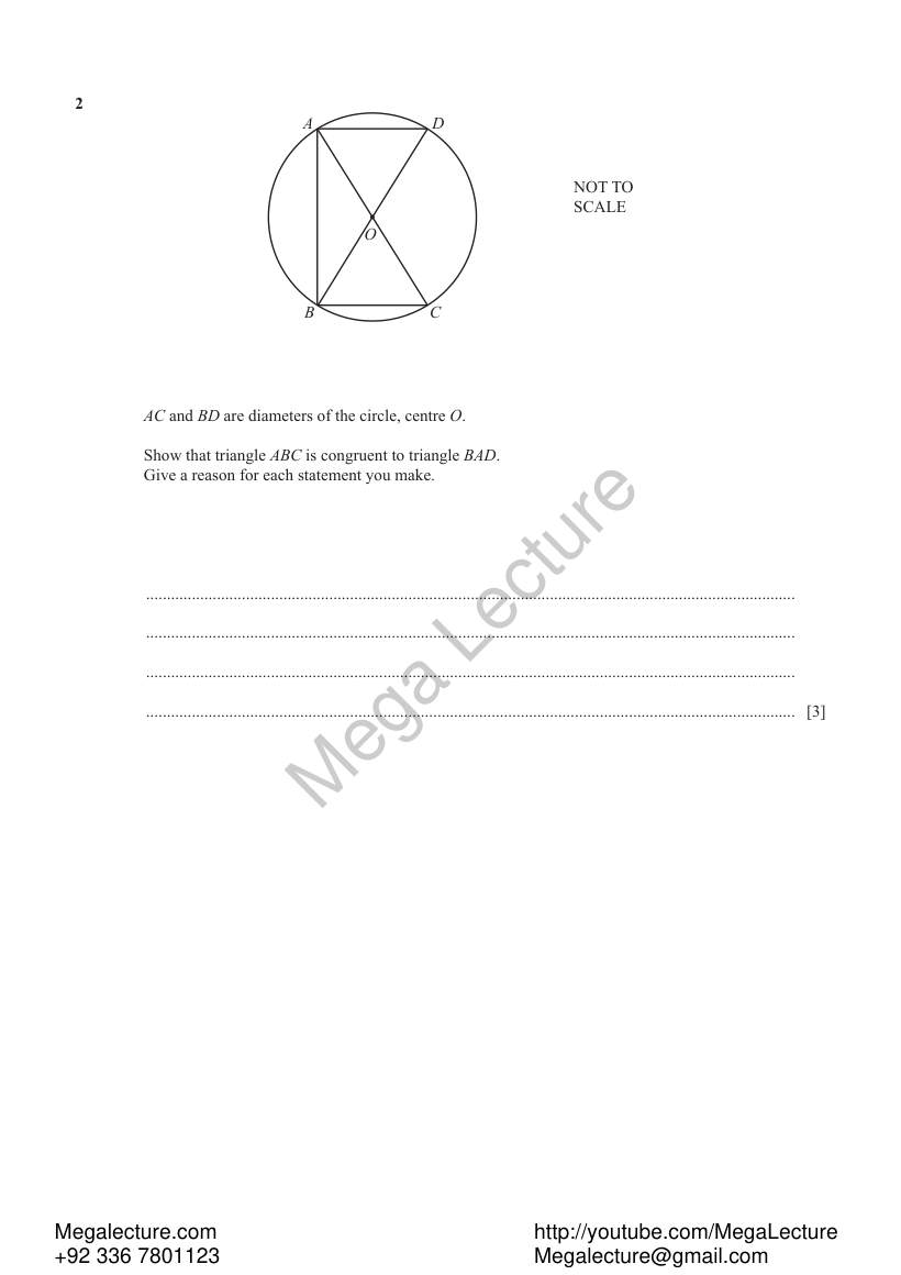 Page 2 of Congruence And Similarity — Worksheet