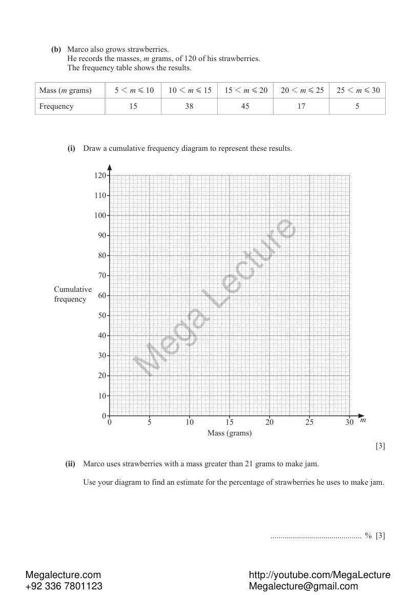 Page 2 of Statistics — Worksheet